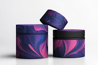 create a custom pouch label design and packaging box