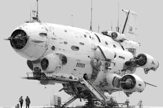 do spaceship, sci fi illustration and sci fi art