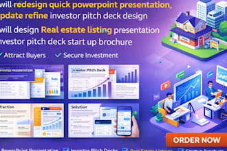 reate a property flipping investor deck, rental pitch deck, and airbnb fund deck