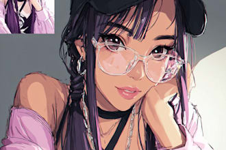 draw cutest anime art for you