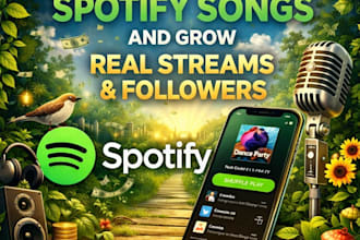 promote your spotify songs and grow real streams and followers