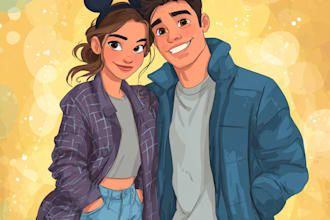 make an unique friendship portrait art