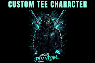 design unique t shirt illustration for clothing brand