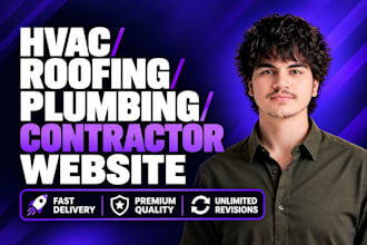 build websites for hvac, roofing, plumbing, contractors