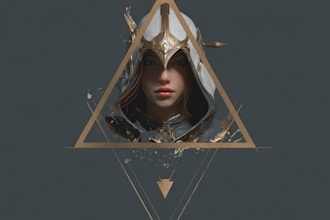 design unique fantasy character logo