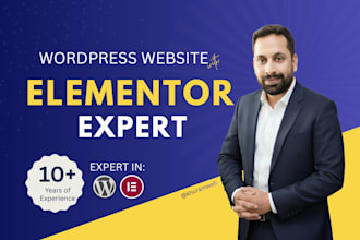 be your elementor pro expert to design or redesign wordpress website