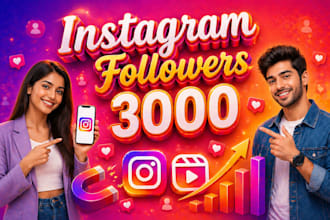 get 3000 organic instagram followers