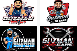 make a awesome auto care service logo for you with new concept