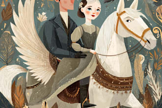 draw fairy tale illustration for your concept