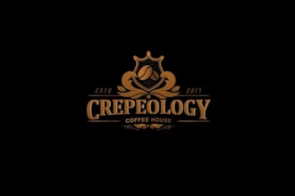 design a clean and professional coffee house hipster logo
