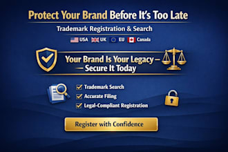 help with trademark registration USA UK eu or canada and search