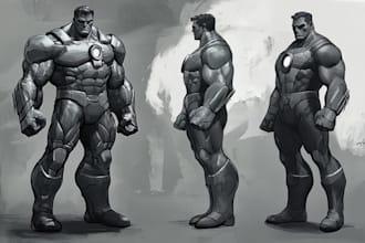 create superhero caricature for you