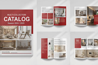 design a professional catalog and magazine