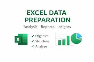 clean and create professional excel reports and dashboards