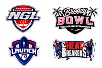 design baseball, basketball, football, mascot, hockey sports logo