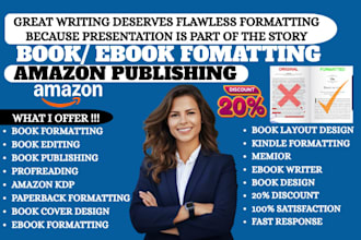 do book formatting book editing ebook formatting amazon kdp book cover design