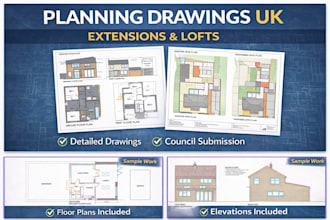 create UK planning permission drawings for house extensions