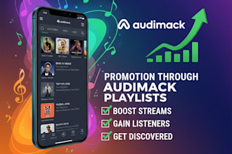 do promotion through audiomack playlist to boost stream and listeners