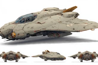 draw high quality spaceship concepts