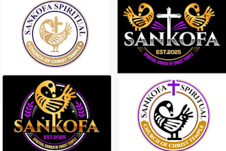 create an impressive church logo in high definition