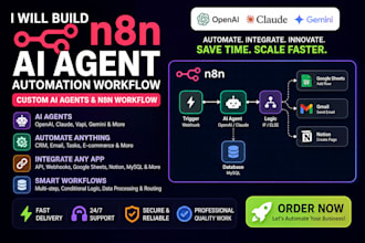 build n8n ai agent automation workflow, custom ai agents n8n workflow