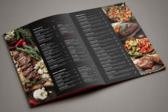 do modern restaurant, food menu,