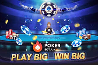 develop poker and telegram bots for web scraping and data extraction