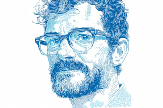 make a linocut portrait
