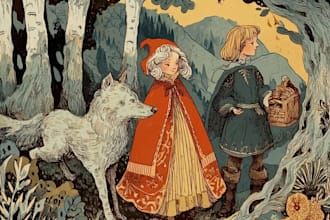 illustrate engaging picture books, storybooks or fairy tales
