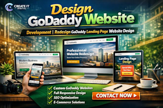 design godaddy website development redesign godaddy landing page website design