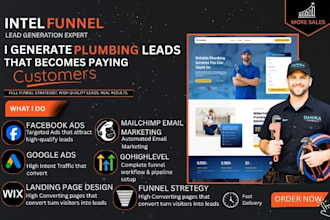 get plumbing lead roofing construction landing page maintenance painting website