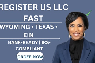 register US llc setup formation dissolution wyoming ein tax filing nd texas llc