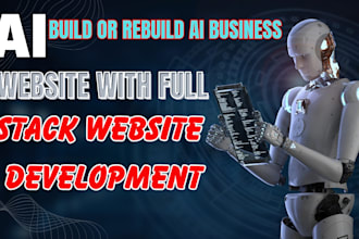build or rebuild ai business website with full stack website development