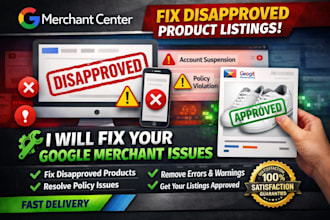 fix google merchant center disapproval product listing