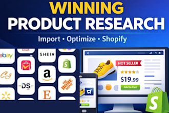 import shopify winning products research shopify dropshipping product listing