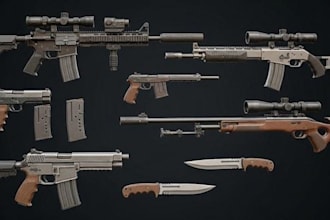 create realistic roblox gun, roblox weapon roblox firearm models for roblox game