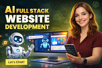 ai website development as full stack web developer, front end, backend developer