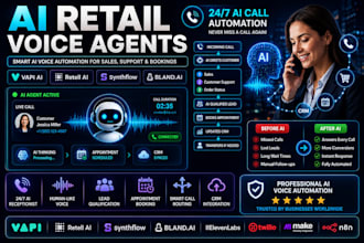 build ai retell, ai receptionist, ai voice agent vapi, ai agent, n8n automation