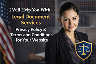 draft legal contract privacy policy nda terms of use website policy gdpr