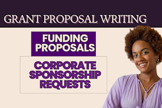 apply for grant, create a corporate sponsorship request and grant proposals