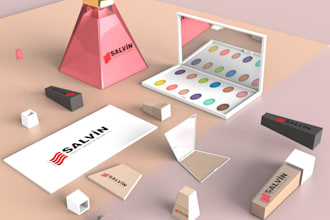 do photorealistic 3d cosmetic product rendering and modeling