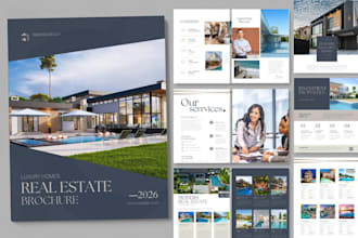 design or redesign commercial real estate offering memorandum brochure om flyers