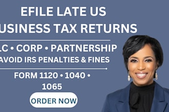 efile late US business tax filing returns llc tax irs form 1120 1040 1065 CPA