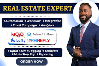 do mojodialer realgeeks automation rei reply lofty crm follow up boss workflow