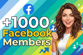 grow up 1000 facebook members fast