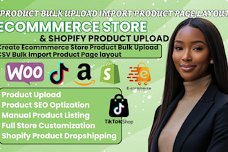 create ecommmerce store product bulk upload csv bulk import product page layout