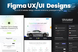 do best UX UI website design, website wireframe, prototype in figma