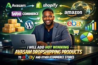 add hot winning avasam dropshipping products to ebay and other ecommerce stores