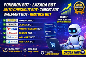 do pokemon bot lazada bot auto checkout bot target bot walmart bot restock bot
