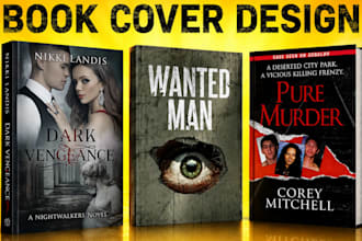 do, fix book cover design for dark romance thriller,   amazon kdp book cover art